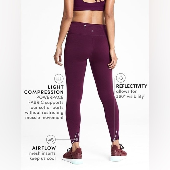 Athleta Run Free 7/8 Rose Verbena Leggings - Picture 13 of 13